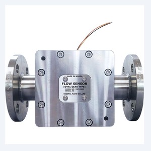 Medidor de flujo de combustible de 3 pulgadas DIGITAL FLOW DGF-040 / DGF-050 / DGF-065 Sensor de flujo de engranajes ovalados tipo brida de aluminio / acero inoxidable - Product Image 4