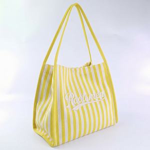 Bolsas de Mano a Rayas con Asas de Lona, Multiusos - Product Image 3