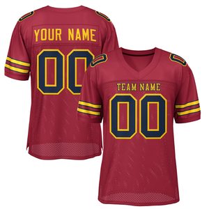 Maillot de football américain unisexe personnalisé SANGLA SPORTS, col en V, coupe ample, manches courtes, respirant, séchage rapide, antibactérien, 100% coton - Product Image 4