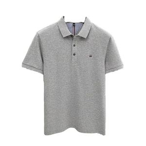 Camiseta de Manga Corta para Hombre, Cuello Redondo, Rayas, Bloques de Color, Impresión Digital, Corte Regular, Algodón Piqué, Informal, Transpirable, Logotipo Frontal Tejido - Product Image 5