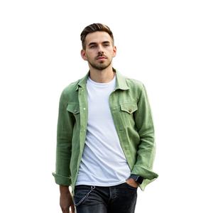 Blouson coupe-vent en toile pour homme, style vintage 100% coton, décontracté, confortable et solide, pour l'hiver - Product Image 1