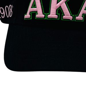 หมวกแก๊ปปักตัวอักษร AKA สีดำ หมวกปีกโค้งปักตัวอักษร AKA หมวกกันแดดแบบปรับได้ หมวกสวมศีรษะสำหรับกีฬากลางแจ้งแบบลำลอง - Product Image 6