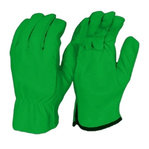 Heavy-Duty Reflective Safety <b>Gloves</b> for Garden Driving Heat Spark Resistant Personal Protective Sheep Grain Leather - Product Image 5