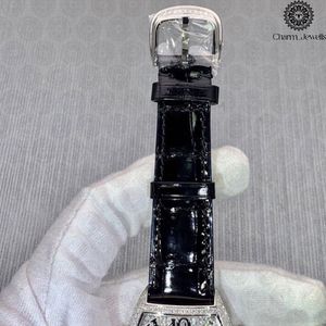 Montre de luxe Charm Jewells en acier inoxydable avec lunette sertie de diamants, cadran analogique, mouvement mécanique, 40 mm, étanche 10 bars, pour homme - Product Image 3