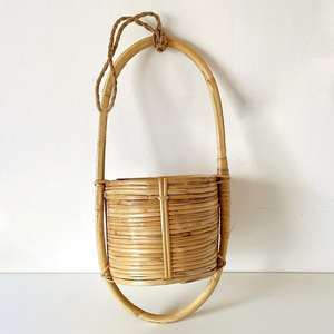 Accesorios de jardín a bajo precio, maceta de ratán tejida a mano, cesta para exhibir plantas verdes. - Product Image 2