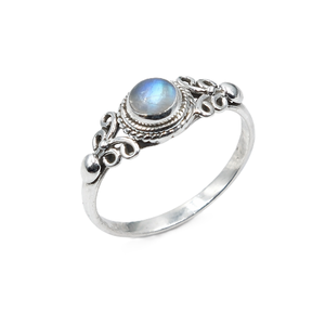 Natural Labradorite Gemstone 925 Sterling <b>Silver</b> Handmade Filigree <b>Ring</b> <b>Statement</b> <b>Ring</b> for Women Boho Vintage Designer Jewelry - Product Image 1