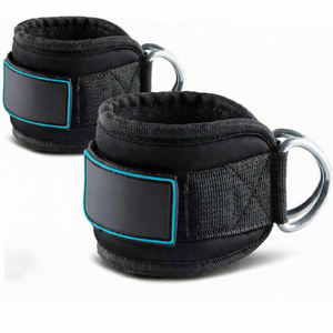 Sangles de cheville unisexes pour la gym et le fitness, logo personnalisable, protection professionnelle, boucle respirante, fabriquées en Spandex et Nylon, résistantes à l'usure - Product Image 1