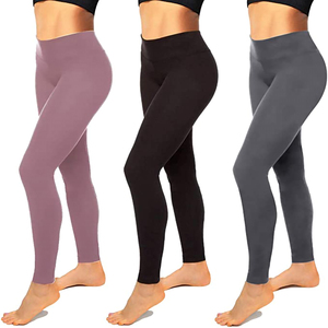 New Arrivals Women's High Waist Yoga <b>Pants</b> 4 Way Stretch Workout Leggings with Tummy Control Sport Style Fabric Spandex Material - Product Image 2