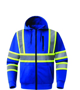 Veste de travail de sécurité, gilet réfléchissant haute visibilité pour la construction, l'entretien routier, le travail industriel et les travaux en extérieur - Product Image 5