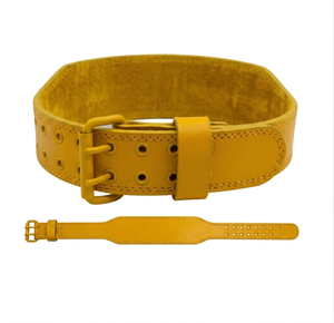 Weight Lifting Gym Sports Fitness Gym Accessories breathable Cowhide Gym <b>Belt</b> with Adjustable Buckle for Gym <b>Exercise</b> and Body - Product Image 1