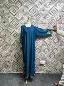 Best Quality Hand Embroidered Beaded Vintage Premium Nida Abaya Loose Anti-Pilling Meera Fashion Designers Ramadan - Product Image 4