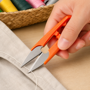 U Shape Stainless Steel Embroidery <b>Scissors</b> <b>Sewing</b> Thread Cutter Knitting Snips Portable Needlerwork Tool - Product Image 5