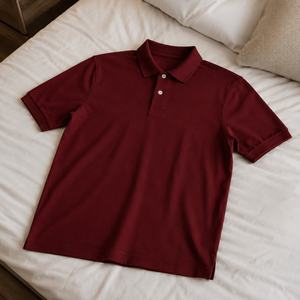 Camiseta Polo de Color Sólido Premium para Hombre | Ropa Casual Elegante de Manga Corta en Mezcla de Algodón Suave para el Trabajo, Fin de Semana y Actividades al Aire Libre - Product Image 3