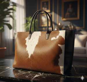 Bolso Tote de Piel con Pelo Sintético Ligero y Portátil para Uso Diario, Bolso Tote de Piel Sintética Elegante y Resistente a la Decoloración para Mujer - Product Image 4