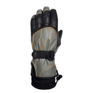 Gants de ski en cuir de haute qualité OEM & ODM pour hommes et femmes, imperméables, pour sports d'hiver, chauffe-mains chauffants personnalisés - Product Image 2