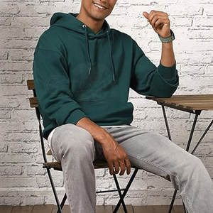 Sudaderas Extra Grandes de Estilo Urbano para Hombre, Hechas con Tela de Algodón Suave, Ajuste Cómodo para Todo el Día, a la Moda - Product Image 4