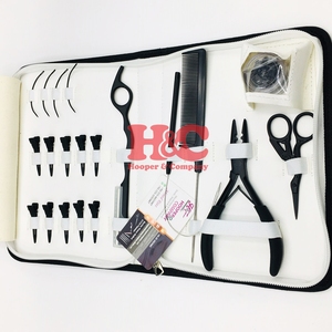 Offre Spéciale : Kit d'Outils pour Extensions de Cheveux en Acier Inoxydable Hooper Company – Pinces Micro-Boucles, Clips, Rasoirs de Barbier, Aiguilles – Logo Personnalisé - Product Image 4