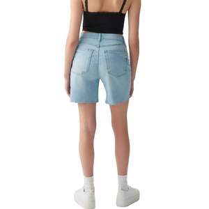 Shorts de Mezclilla Azules para Mujer, Estilo Casual de Verano, Corte Regular, Lavado Claro, Algodón Suave, Venta al Por Mayor, Tendencia 2026 - Product Image 2