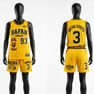 Premium 180 GSM Polyester Basketball Jersey And Shorts <b>Set</b> Yellow Breathable <b>Mesh</b> Custom Sublimation Women's <b>Sets</b> - Product Image 1