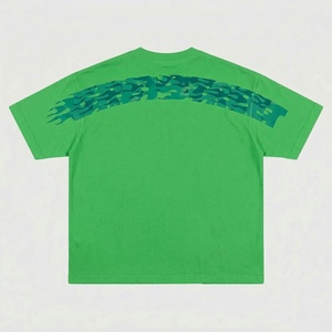 Camisetas de Hombre con Lavado Ácido, Hombros Caídos, Color Sólido, Tendencia Casual, Marca de Moda, 100% Algodón - Product Image 4