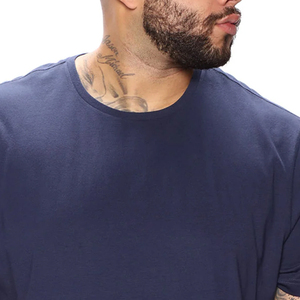 T-shirt uni pour homme, style streetwear décontracté et élégant, en matière de haute qualité, pour la collection été, construction durable, prix abordable. - Product Image 2