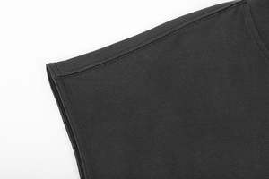 Camiseta sin mangas de algodón acanalado de alta calidad para hombre, corte ajustado, para gimnasio, fitness, running, deportes, sin mangas, con borde sin rematar, estilo boxy, corta - Product Image 4