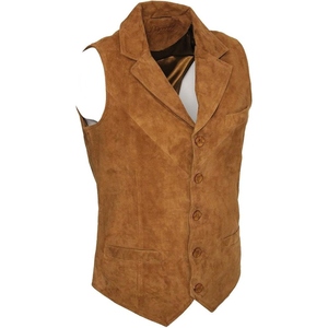 Chaleco de Motocicleta de Cuero de Cabra Genuino, Diseñado para Hombres que Prefieren un Ajuste Tradicional con Durabilidad, Chaleco de Motociclista - Product Image 2
