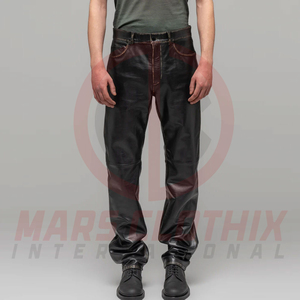 Professional Manufacture Men Leather <b>Pant</b> For Outdoor Wear Wholesale Rate Soft Leather Made Men Casual <b>Pants</b> - Product Image 3