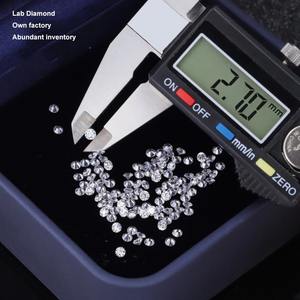 Diamants synthétiques HPHT de laboratoire, pierres brutes de taille ronde, de 1,0 mm à 3,2 mm, couleur blanche, clarté VVS VS, pour la fabrication de bijoux - Product Image 5
