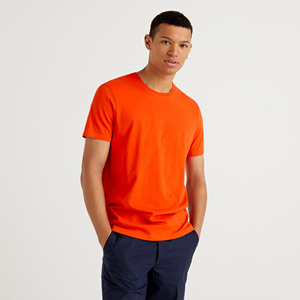 High Quality Heavyweight Cotton Distressed Men's T-shirts Oversized Custom logo Round Neck Cropped Men Boxy Fit Fashion t Shirt - Product Image 2
