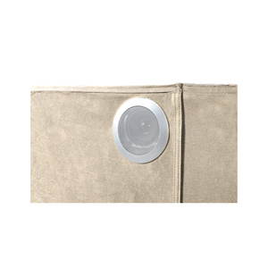 Letto Matrimoniale con Illuminazione Ambientale Rivestito in Velluto Beige con Struttura in Legno - Product Image 4