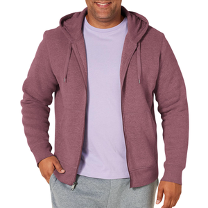 Sudadera con capucha de aspecto profesional para hombre, con logo personalizado, transpirable, de manga larga, básica, de mezcla de algodón para hombre - Product Image 1
