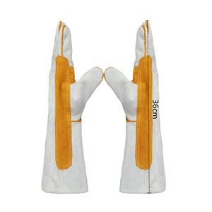 Guantes de Soldadura de Cuero de 14 Pulgadas, Resistentes al Calor y al Fuego, para Barbacoa, Horno, Parrilla, Soldadura TIG, MIG, Repostería, Estufa, Soporte para Ollas - Product Image 4