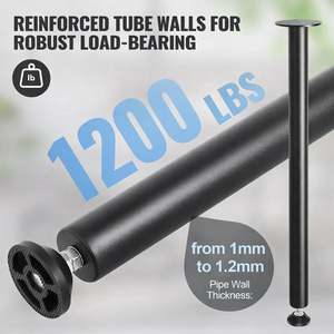 30 Inch Adjustable Desk Legs, Reinforced Steel Office Table Furniture legs Set of <b>4</b> for DIY, 1200 lbs Load Capacity EDPTBL024 - Product Image 5
