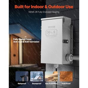 Kit Interruttore di Trasferimento Manuale ATS per Generatore, 30 Ampere, 6 Circuiti, Pre-cablato, con Scatola di Ingresso Alimentazione NEMA L14-30P a Doppia Ingressione - Product Image 4