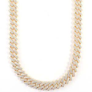 Luxury <b>Iced</b> <b>Out</b> Cuban Link Moissanite <b>Chain</b> Necklace in 925 Sterling Silver for Men Hip Hop Jewelry - Product Image 5