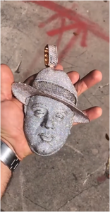 Colgante Personalizado con Diamantes Moissanite VVS, Plata de Ley S925, Estilo Hip Hop, Regalo de Halloween, Joyería con Diseño 3D - Product Image 6