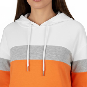 Sweat-shirts à capuche tricotés décontractés et respirants pour femmes, style Y2K, coupe oversize, couleur unie, épaules tombantes, collection hiver – Vente chaude - Product Image 3