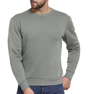 Sweat-shirts basiques pour homme en coton 100% de haute qualité, à col rond, vierges ou imprimés, avec logo brodé, pour le sport, vente en gros - Product Image 6