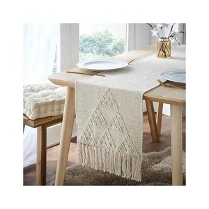Multi Coloured Embroidered 2024 European Style Luxury Birthday Party Wedding Decor 28cmx5m Cotton Organic Certified <b>Table</b> <b>Runner</b> - Product Image 2