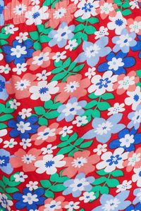 Women's Floral Printed High Waist Shorts <b>Elastic</b> Closure Knitted Cotton Breathable With Pockets Casual Regular Fit - Product Image 5