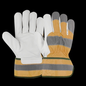 ถุงมือหนังวัวแท้ลายเกรนยอดนิยม สวมใส่สบาย สำหรับงานอุตสาหกรรม ทำสวน ป้องกันมือ และอุปกรณ์ป้องกันส่วนบุคคล - Product Image 3