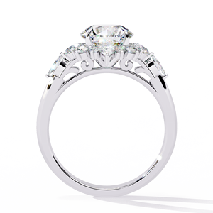 Anillo de diamante de corte redondo cultivado en laboratorio de 1,50 quilates, tendencia clásica, oro amarillo de 14 quilates, compromiso y joyería de boda original - Product Image 4