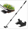 Houe de jardin à double usage robuste sarcleuse réglable et houe hula - Product Image 3