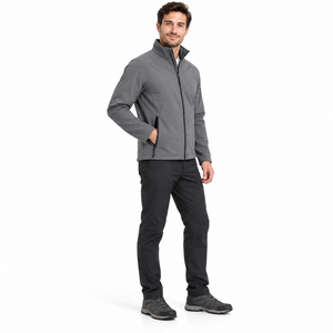 Custom Logo <b>Men</b> Softshell Jacket Waterproof Wind Resistant <b>Thermal</b> Outdoor Workwear Jacket for Hiking and Travel - Product Image 3