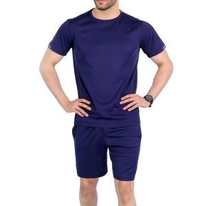 Ensemble 2 pièces oversize à manches courtes pour homme Ensemble short et t-shirt pour homme 2025 - Product Image 1