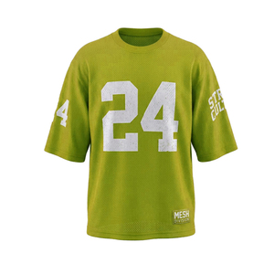 Créez votre propre maillot de football américain personnalisé avec le nom de votre équipe, dernier design, nouveau style, 100% polyester, séchage rapide, manches courtes, col rond - Product Image 6