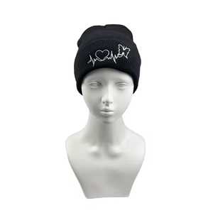 Custom Unisex Beanie Hat With Heart Butterfly Embroidery 100% Acrylic Knitted <b>Winter</b> <b>Cap</b> Casual Style Adult Size 56-58CM - Product Image 2