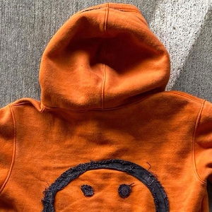 Venta al por mayor pulóver peso pesado 100% algodón Sudadera con capucha hombres logotipo bordado personalizado 300 GSM hombro caído sudaderas con capucha de tamaño regular - Product Image 5