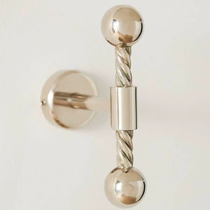 Porte-serviettes mural en métal de la collection Designer Contemporain, durable, écologique, finition élégante pour la salle de bain - Product Image 1